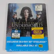 UNDERWORLD AWAKENING STEELBOOK 3D 2D BLU RAY DISC SET SEALED BEST BUY 2012 RARE