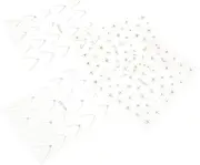 KAILIKETIY 4pcs Star Nail Stickers Rhinestone Manicure Nail Decals for Women French Manicure Accessories Wedding Party Everyday Use