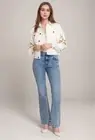 NWT Johnny Was Milan Bootcut Jeans/Pants High Rise Organic Cotton Sz.30 MSRP$212