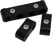 3pcs Spark Plug Wire Separator Spark Plug Wire Loom Ignition Wire Loom Divider Car Ignition Wire Holders Black Aluminum Alloy