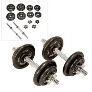 CAP Barbell 40 lb Adjustable Exercise Workout Weight Plates Press Dumbbell Set