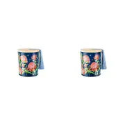 2x Australiana 300g Vanilla Scented Candle w/ Wood Lid & Tassel Decor Waratah