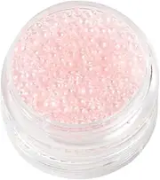 VINTORKY DIY Crystal Beads Nail Art Supplies Non Porous Micro Beads Pink for Home Store Decoration for Manicure Crafting Lightweight Durable