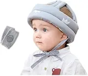 MAYLOVELY Cute Baby Safety Helmet Toddler Head Protection Hat Adjustable Infant Safety Helmet & Walking Baby Helmet Baby Bumper for Age 6-36 Months.(Grey)