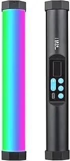 Portable Magnetic Tube Light P graphy Light Wand Handheld Light Stick 2500K-8500K Dimmable 21 Lig ng Effects CRI95+ Built-in Battery for Vlog Live Streaming Video Recording Product Black One Size