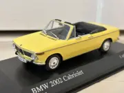 Bmw 2002 Cabriolet 1971 Minichamps 1/43 Yellow Minicar
