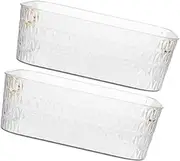 GREENADSCAPE 2pcs Makeup Organizer Bathroom Countertop Holder Desktop Storage Rack Vanity Organizer Skincare Storage