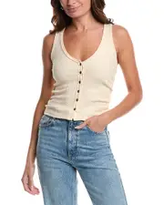 Project Social T Come Together Button Front Texture Tank