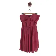 Erin Featherston Size 12 Rose Bridesmaid Cocktail Formal Chiffon Dress NEW