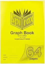 Spirax P133 Grid Book A4 5mm 64Pg