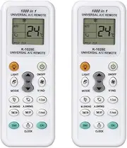 TooToo Universal A/C Air Conditioning Remote Control Air Con All Major Brands LCD DGS Replacement for Lost/Broken AC Remotes - Works with Split System & Portable Units (1)