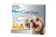 NexGard Flea & Tick Tablets for Dogs 2-4kg - 3 Pack (Orange) Chewable Tablets