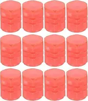uxcell 12 PCS Tire Valve Stem Caps, 8MM Car Wheel Valve Cap Universal Air Valve Covers Vehicle Exterior Accessories for Car Bike Motorcycle Truck, Red