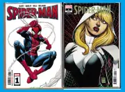SPIDER-MAN #1 COVER A BAGLEY + ADAMS VARIANT SET MARVEL 2022 NM