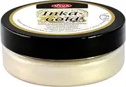 Viva Decor Inka Gold Gilding Wax2.3 oz (Old Silver) - Wax-Based Metallic Polishing Paste. Quick-Drying Metal Shine, High Gloss Effects for DIY. Decor Paste for Wood, Clay & Terracotta