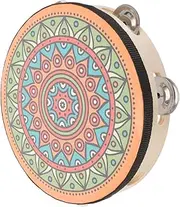 PHENOFICE Handheld Tambourine Drum for Lightweight Percussion Instrument Sound for Dance and Musical Development
