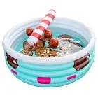 INFLATABLE KIDDIE POOL Large Play Pillow Floats Accessories 67" x 26" SCS DIRECT
