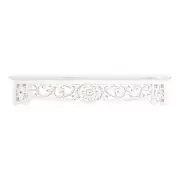 30 In. X 5 In. Morris White Ledge Decorative Shelf