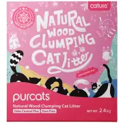 Cature Carbon 2.4kg/6L Wood Pellets Clumping Cat Pet Litter Odour Control Plus