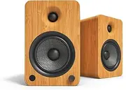 Kanto YU6 Powered Speakers with Bluetooth and Phono Preamp | Bamboo | Pair
