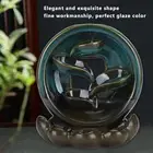 Backflow Incense Burner Waterfall Base Ceramic Holder Aromatherapy For