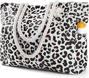 [Tavaleu] Beach Bags for Women - Large Beach Tote Bag, Women Sandproof Pool Bag for Pool Gym Grocery Travel