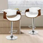 2x ALFORDSON Bar Stools Trice Kitchen Swivel White