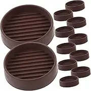 LOORGVEL 12Pcs Wheel Caster Cups for Furniture Durable Chair Leg Stoppers Shape Protects Floors from Scratches Easy to Use for Tables Sofas and Chairs