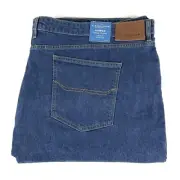 RM Williams Mens Ramco Size W54 L34 Jeans Blue Regular Fit Tapered Leg NWT
