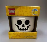LEGO White Skeleton Skull Storage Head Large Container Halloween Decor NEW