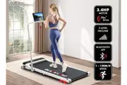 BLACK LORD Treadmill Electric Walking Pad Home Office Incline Foldable White