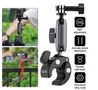 Mount Motor Bike Handlebar Seatpost Clamp 360 Rotary For GoPro 12 11 10 9 Camera