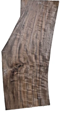 Super Bastogne Walnut block, 2 1/2" x see measurements in photo, color! 31425-3