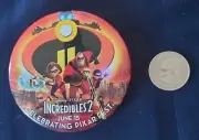 Disney Pixar Incredibles 2 Pin Back Button Promo