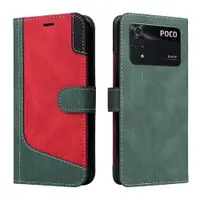 在飛比找蝦皮購物優惠-XIAOMI Poco M4 Pro 手機殼皮革錢包翻蓋 P