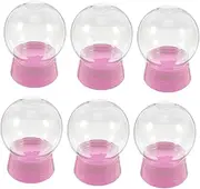 6pcs Clear Plastic Snow Globe Kits Fillable DIY Globes for Christmas Home Decoration Transparent Design for Unique Custom Scenes Relaxing Ambiance and Calming Effect