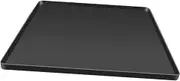 Leefasy Silicone Drip Tray Silicone Fridge Floor Mat Prevent Water Drop Freezer Mat Tray Mini Fridge Drip Pan for Laundry Dorm Washer, Black, 60x50cm
