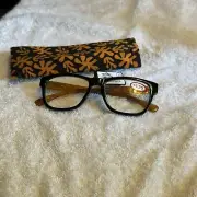 Studio ICU Eyewear Women COLOR ORANGE BLACK Reading Glasses +1.25 #7675 NEW