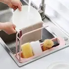 Towel Hanging Rack Kitchen Storage Solution Telescopic Sink Shelf