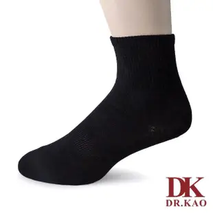 【DK 高博士】二分之一薄襪 A0112 黑色/白色