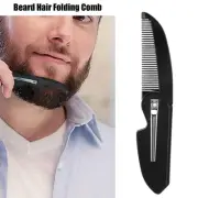 Men Folding Pocket Comb Mustache Beard Styling Comb For Travel Office Daily BX5