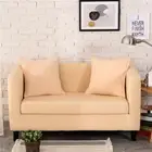 Simple Solid Light Print Sofa Cover Slipcover Stretch Elastic L Shape Sectional