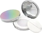 Gogogmee Empty Loose Powder Box 2pcs Puff Box Powder Cosmetics Powder Cases for Travel School Office