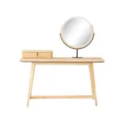 Epica 1-Drawer Console Dressing Table With Mirror - Natural