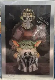 Comic Art 12x18: Star Wars Platinum Foil. #53/100. Stamped.