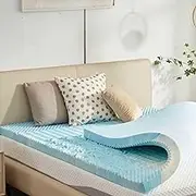 SINWEEK 2 Inch Mattress Topper 5-Zone College Dorm Memory Foam Mattress Topper Pressure Relieve Soft Mattress Pad, CertiPUR-US Certified, Twin XL/Extra Long