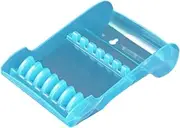 Folpus Salon Shear Holder Rack,Scissors Storage Box Case,Barber Shop,Hair Cutting Scissors Display Stand Professional for Stylist, Clear Blue