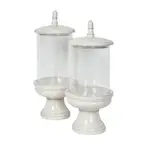 [Florabelle Living] Nini Candle Holder with lid White Medium