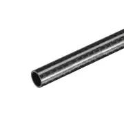 Carbon Fiber Round Tube 12x10x500mm 3K Roll Wrapped Glossy for RC Airplane 1Pcs