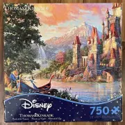Ceaco Disney Thomas Kinkade Beauty And The Beast 750 Pc Jigsaw Puzzle 2015 New